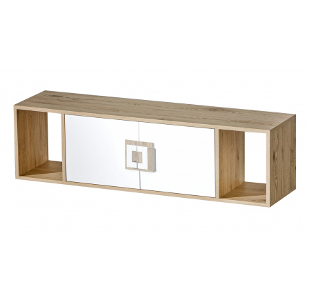 Polica NICO 12, Svetlý Dub/Biela/Svetlý Dub