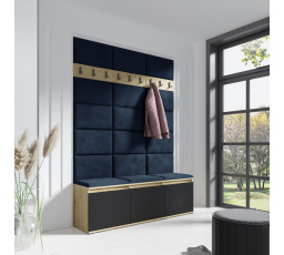 Predsieňová stena EMI 6, Trinity 30/Artisan + Black