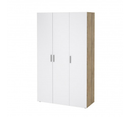 Šatní skriňa Pedro 530, dub sonoma/biely lesk