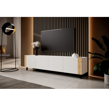 TV komoda FARO, biely mat/ biely mat/ dub craft TV komoda FARO, biely mat/ biely mat/ dub craft