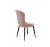 Jedálenská stolička K366 Velvet, Béžový Bluvel 40/Čierna