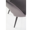 Jedálenská stolička K384, sivý zamat
