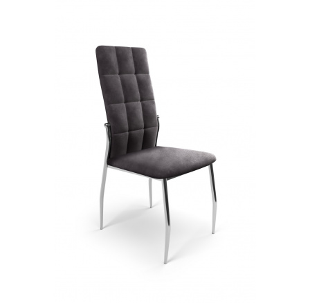 Jedálenská stolička K416, sivý zamat