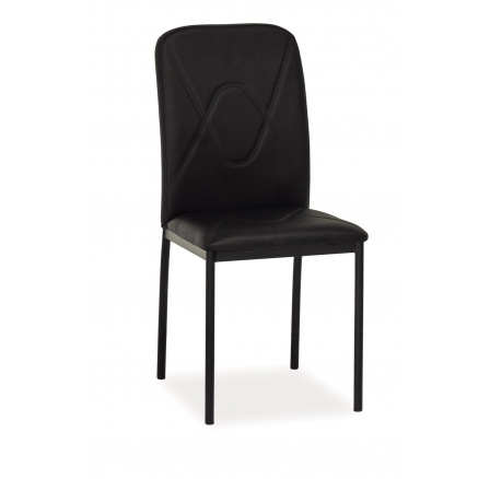 H-623 (H623CZ) jedálenská stolička - eko čierna/čierne nohy (S) (K150-Z)