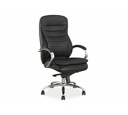 Kancelárske kreslo Q-154, čierna koža
