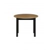 Rozkladací stôl dub zlatý craft/čierny 100140x100 ST3-FXJG