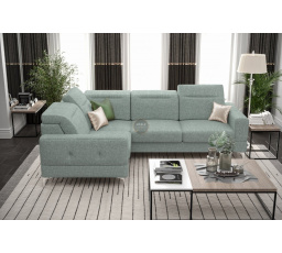 Rohová sedacia súprava MALIBU 250X180 cm - mätová, ľavá