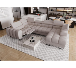 Rohová sedacia súprava ASPEN MAX II, relax 198x350x170 cm - ľavá, béžová