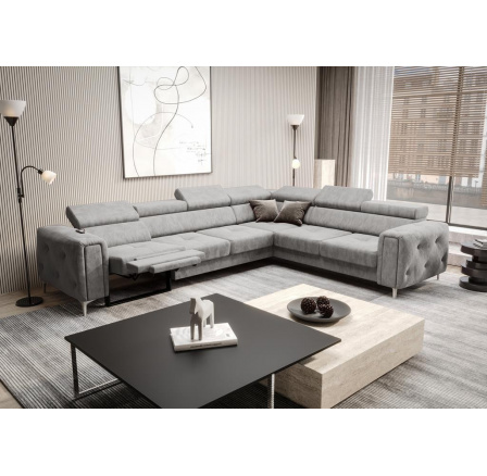 Rohová sedacia súprava s funkciou, relax ORION I 325x255 cm - sivá, pravá Rohová sedacia súprava s funkciou, relax ORION I 325x255 cm - sivá, pravá