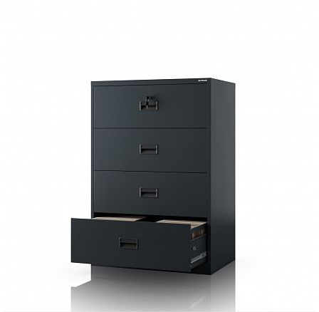 Kovová kartotéková skriňa antracitová: SARAN XL V4, 900 x 1320 x 600 mm Kovová kartotéková skriňa antracitová: SARAN XL V4, 900 x 1320 x 600 mm