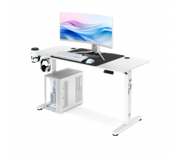 Herný stôl 140 cm s nastaviteľnou výškou X-TENSIO 1400 biely