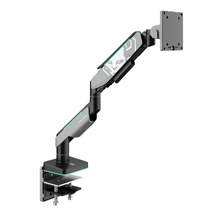 Držiak na monitor 49 palcov, šedo-čierny LED RGB X-ARM