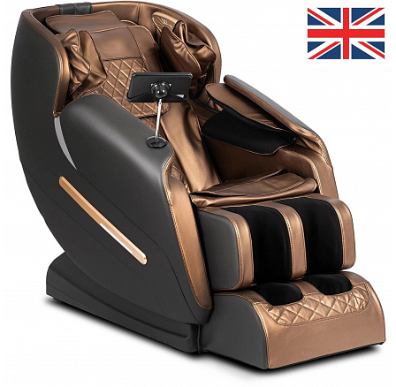 Masážne kreslo VX MAX Hnedá Ekokoža Anglické Menu