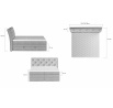 Posteľ - boxspring MIRIAM - Grande 81
