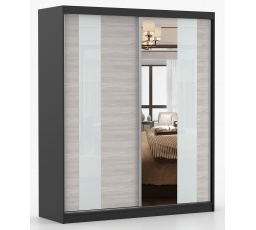 Šatní skriňa MULTI 32 - 183 cm, Čierna/Kathult