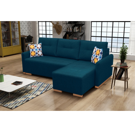 Rohová sedacia súprava Padova P modrá