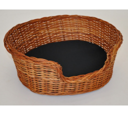 Prútená posteľ 48x39 cm s čalúnením