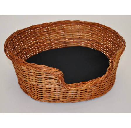 Prútená posteľ 48x39 cm s čalúnením