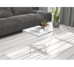 Konferenčný stolík DIANA 50x50 Biela+Betón