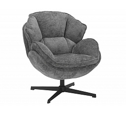 Otočné kreslo BETTY, Sivá 240/Čierna