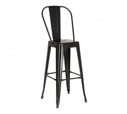 Hoker Paris Back 75cm czarny insp.Tolix