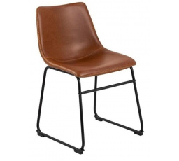 Stolička Oregon hnedá PU