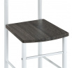 Nemý sluha, výška 119 cm, MDF - dekor čierny dub, kov - biely lak, nosnosť 90 kg