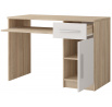 Písací stôl OMEGA III - 08, Dub Sonoma/Biela