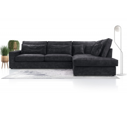 Rohová sedacia súprava Carny P Palladium 19 čierna