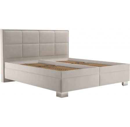 Posteľ Elezar 180x200, krémová