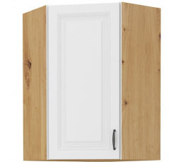 Kuchynská horná skrinka STIPE 58x58 GN 90 1F, Biela/Dub artisan
