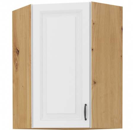 Kuchynská horná skrinka STIPE 58x58 GN 90 1F, Biela/Dub artisan