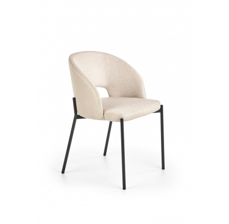Jedálenská stolička K373, Béžová/Čierna