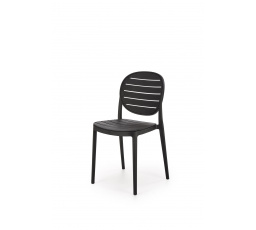 Jedálenská stolička stohovateľná K529, Čierna