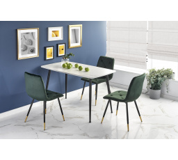 Jedálenský stôl MARCO, biely mramor