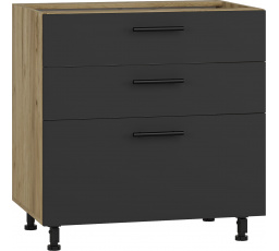 Kuchynská dolná skrinka VENTO D3S-80/82 dub antracit