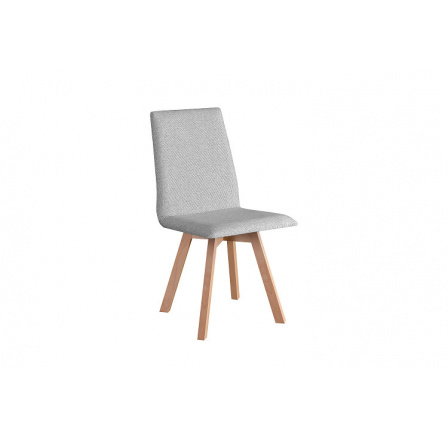 HEDVIKA 2 jedálenské stoličky (HUGO 2) nohy Buk / svetlosivá látka č. 10 (DM) - kolekcia "DRE" (K150-Z)