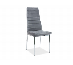 Jedálenská stolička H-261 Velvet, chróm/sivá Bluvel 14