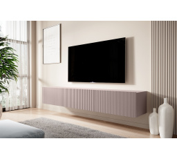 Závesná TV skrinka Nicole 200 cm - staroružová MDF