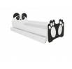 Posteľ s matracom a zásuvkou BEAR BLACK 160x80 Čierna