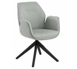 Otočné kreslo Aura svetlosivé / čierne s automatickým návratom