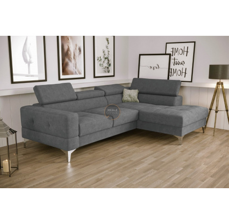Rohová sedacia súprava TOSCANIA MINI s funkciou spania 170x250 cm - sivá, pravá Rohová sedacia súprava TOSCANIA MINI s funkciou spania 170x250 cm - sivá, pravá