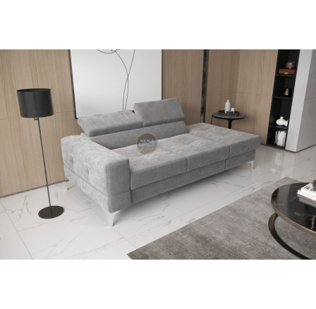 Sofa TOSCANIA II leňoška 205 cm - sivá, pravá strana
