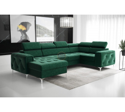 Rohová sedacia súprava ORION MAX III s funkciou spania 165x320x185 cm - zelená, pravá
