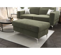 Taburet s úložným priestorom MALIBU 100x55 cm - zelená