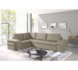 Rohová sedacia súprava Alana L sv.hnedá