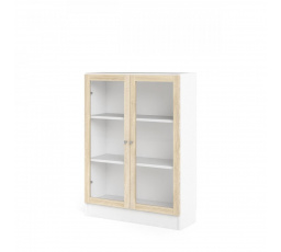 Regál Bask 71760/22, biela/dub sonoma