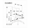 Kancelárske kreslo DUMBO, Sivá