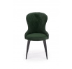 Jedálenská stolička K366, zelený zamat