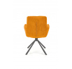 Jedálenská otočná stolička K495, Horčicová/Čierna